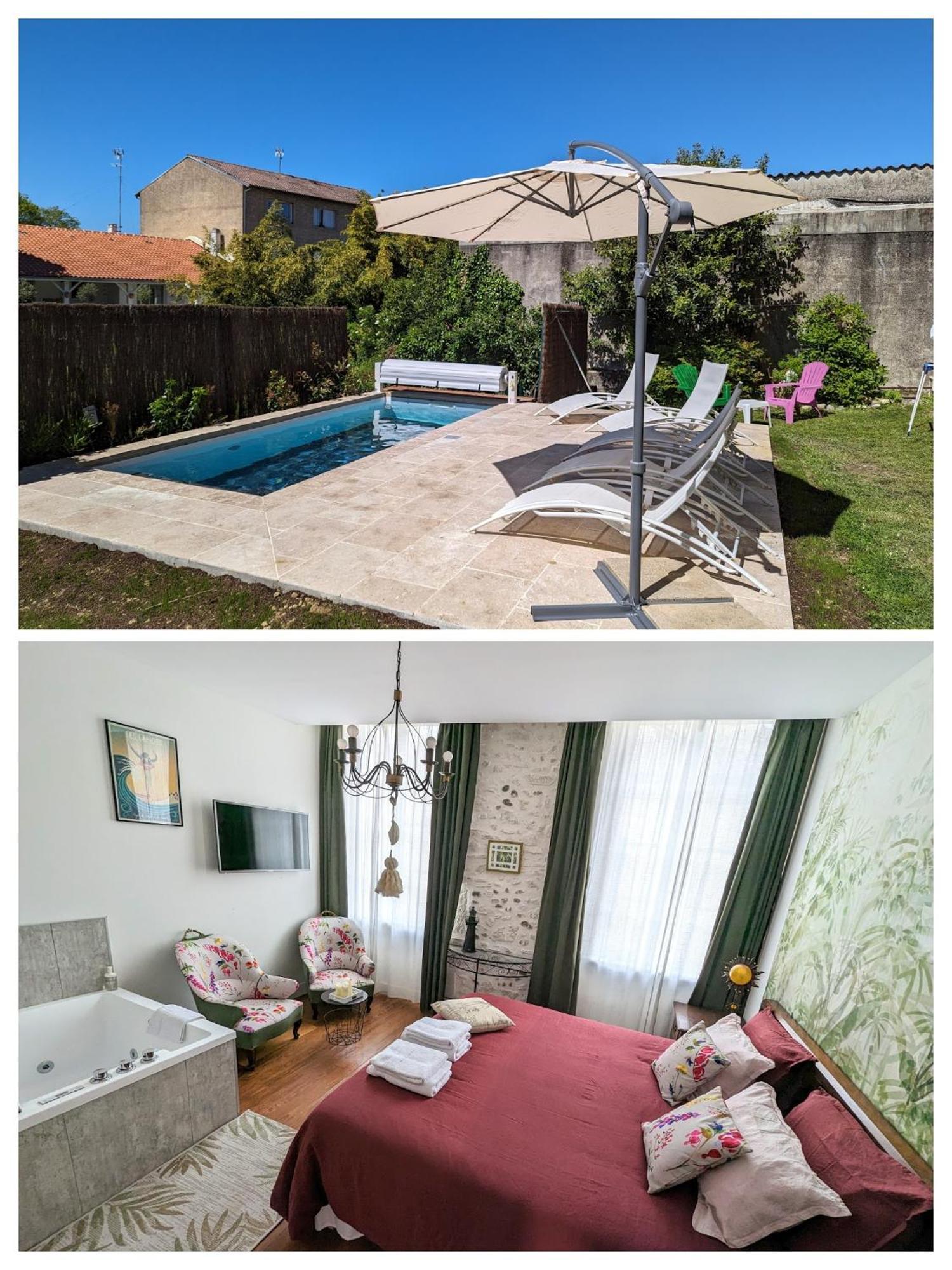 "Le Jardin Sur L'Eau "Chambres D'Hotes Et Appartements Tout Confort Aire-sur-l'Adour Exterior photo